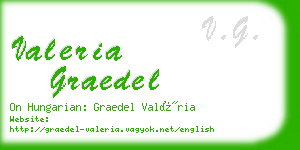 valeria graedel business card